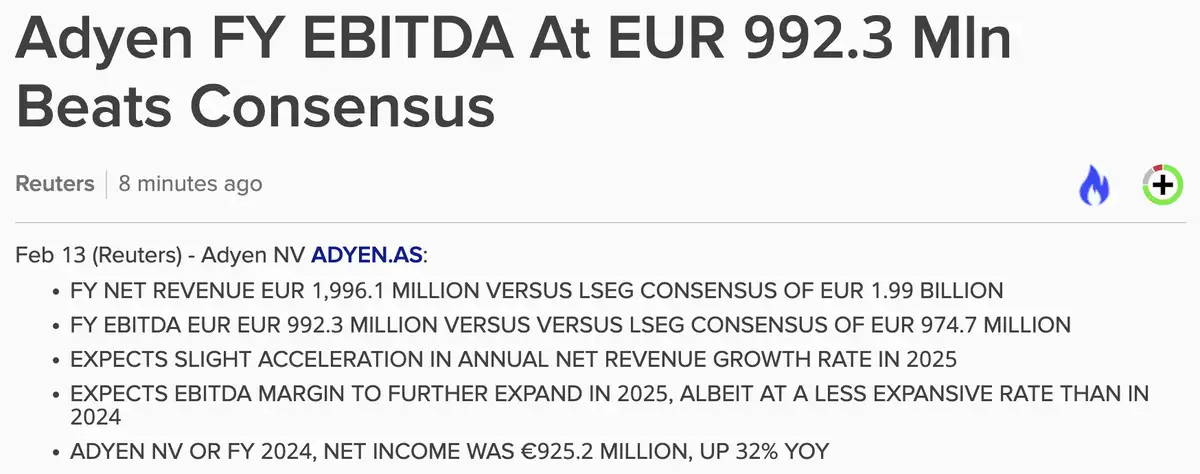 Adyen Q4-cijfers