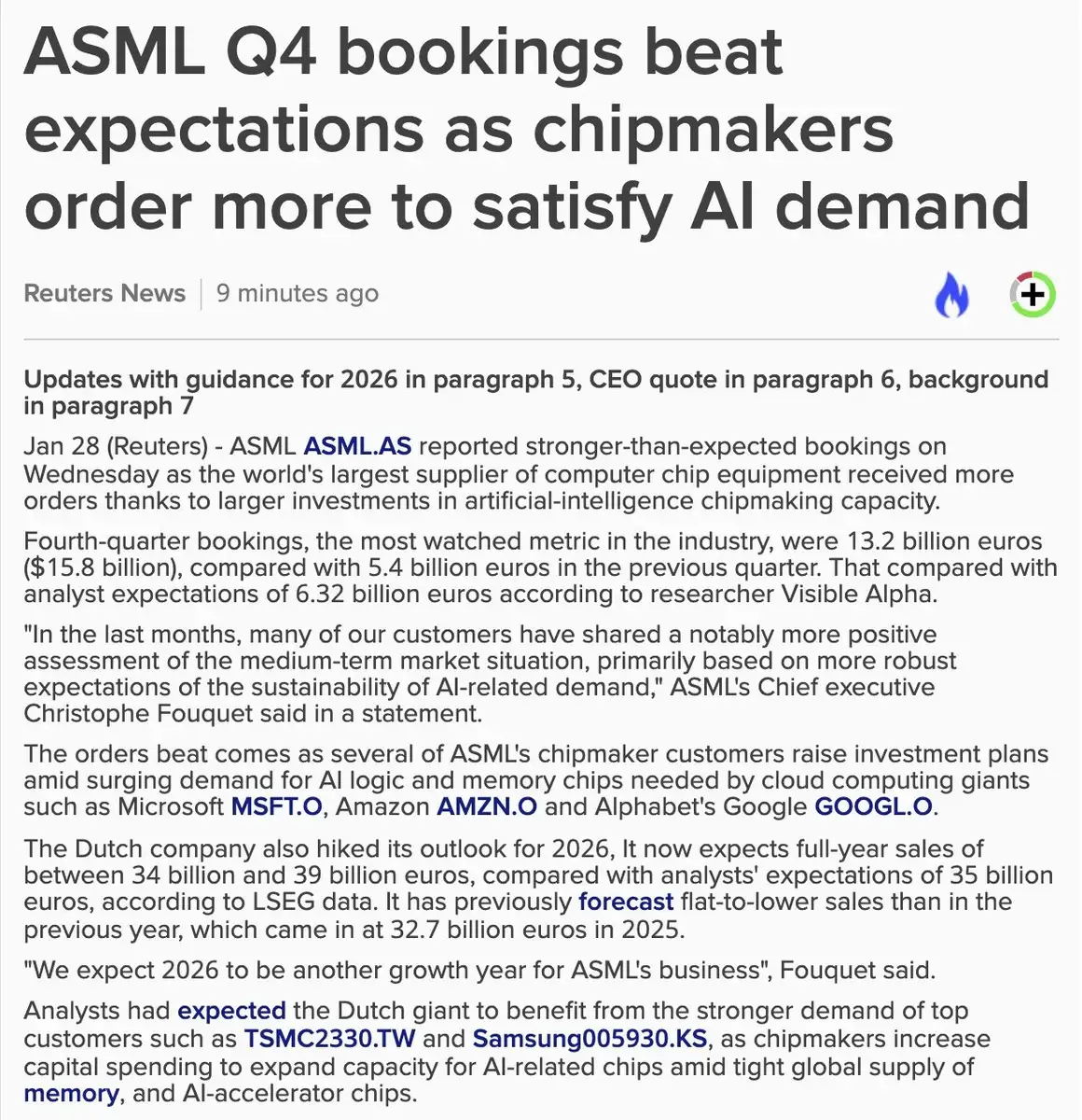 ASML Q4's 2025