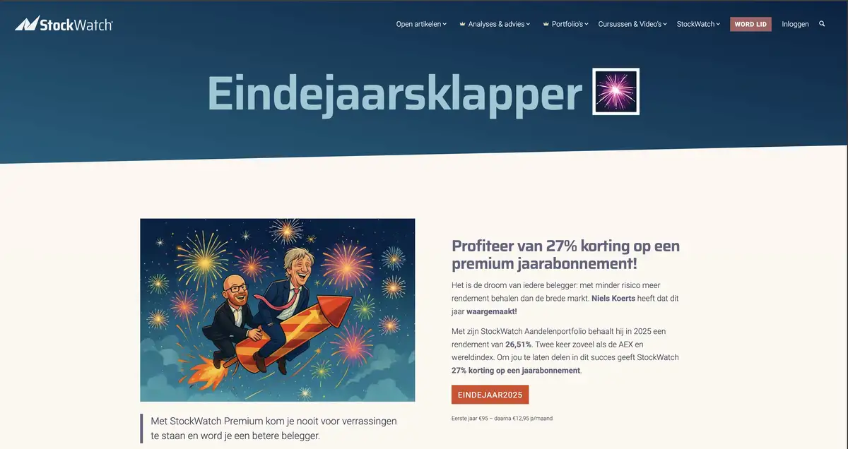 StockWatch 27% korting