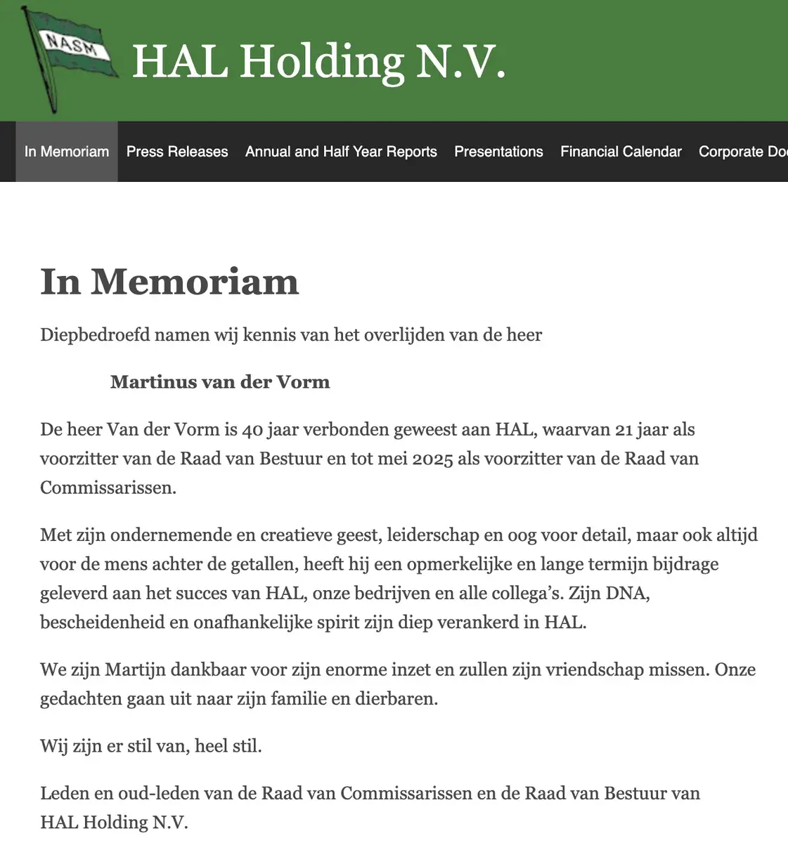RIP Martijn van der Vorm