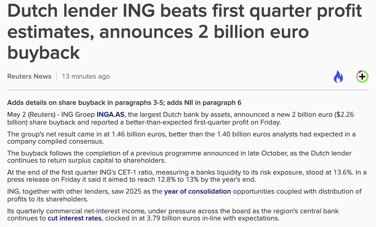 ING Q1-cijfers