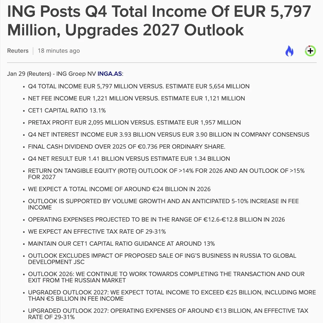 ING Q4's