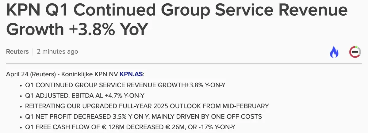 KPN Q1-cijfers