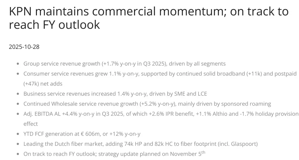 KPN Q3's