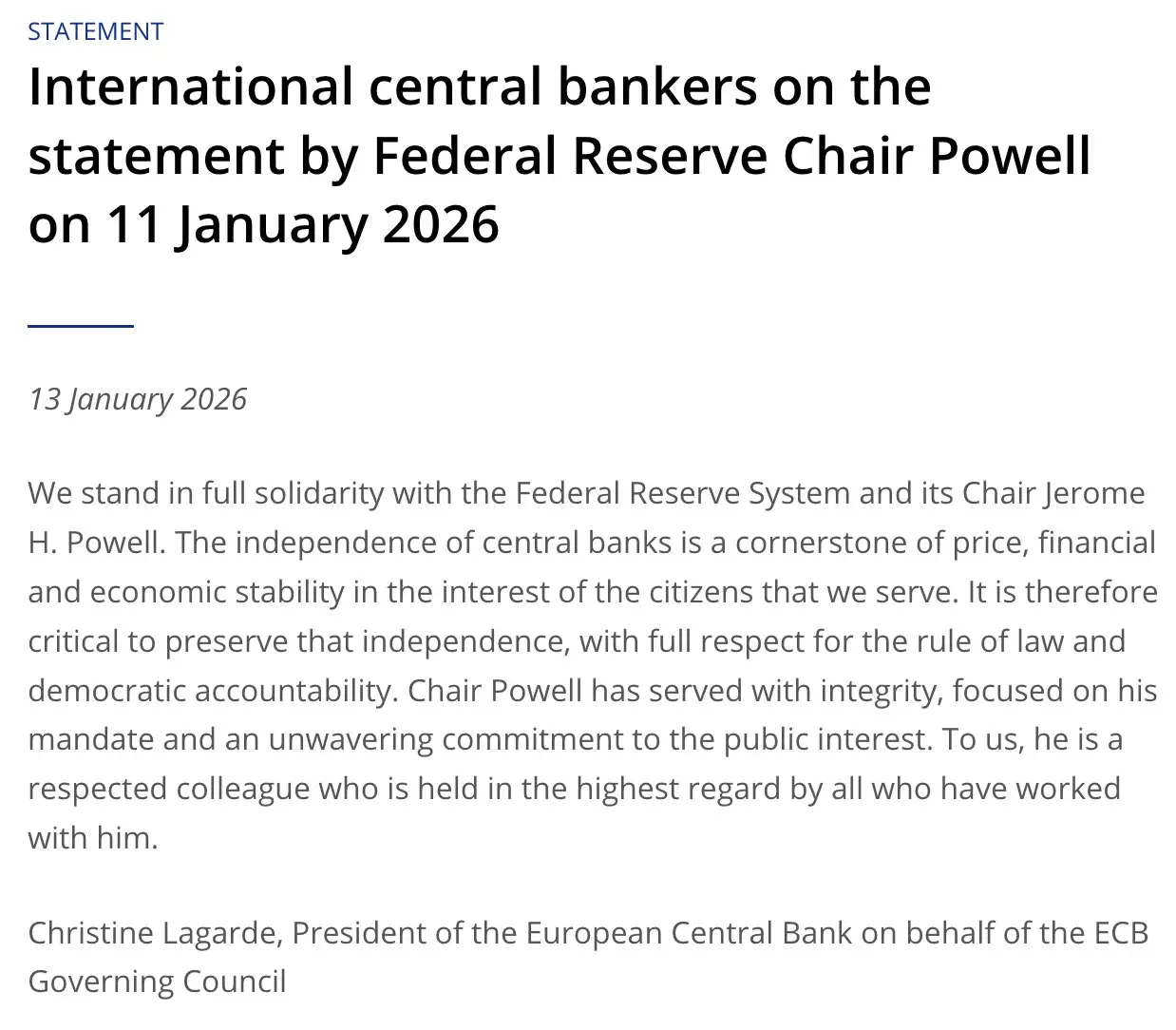 Lagarde ECB