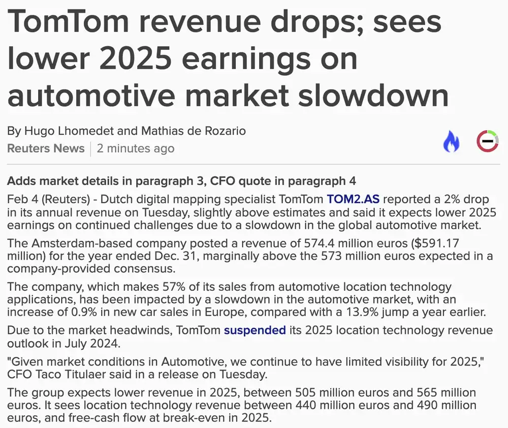 Q4-cijfers TomTom