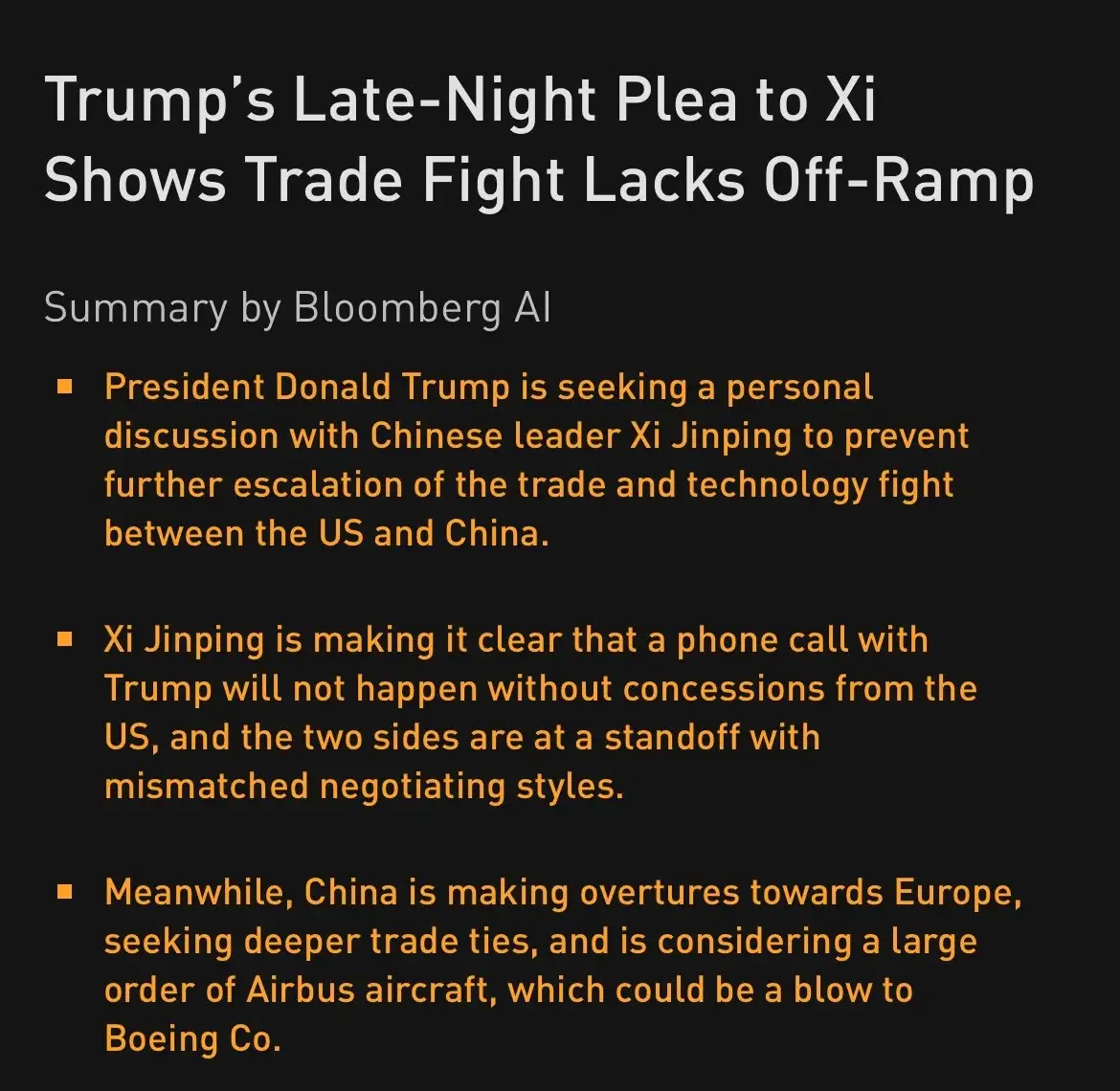 Trump Xi